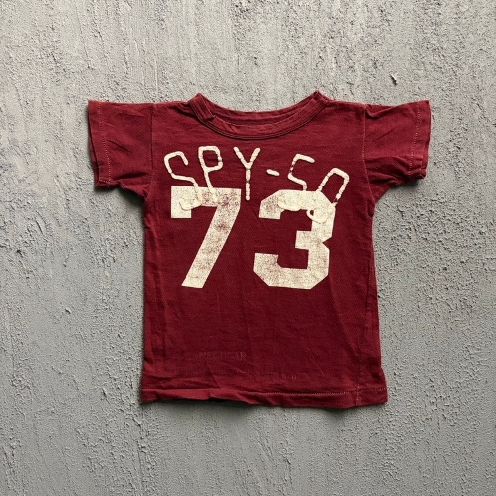 Go To Hollywood T-Shirt Small 110CM Maroon Japan Baby Tee Denim & Dungaree Fith